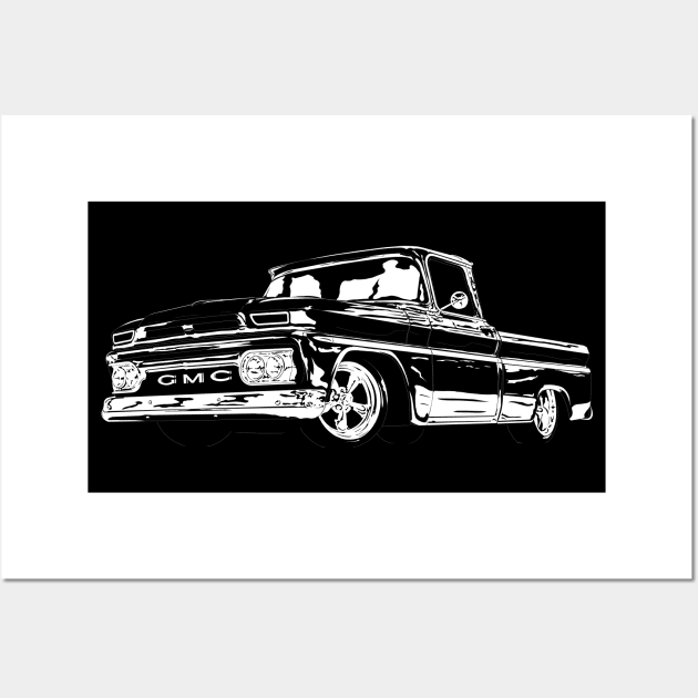 1965 GMC Pickup Wall Art by GrizzlyVisionStudio